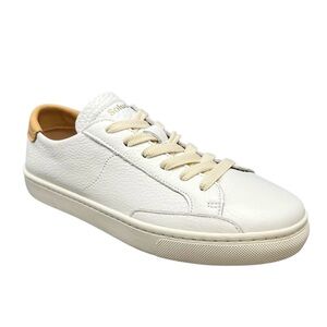 NEW Soludos The Ibiza Classic Sneaker White Leather Women’s Shoe Size 7.5 New
